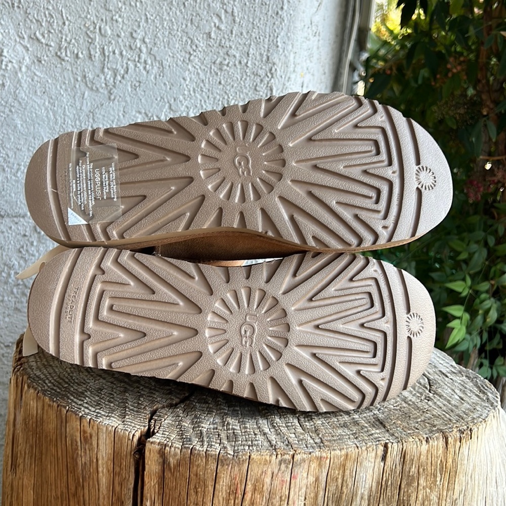 UGG MINI CONTINUITY BOW TAN CHESTNUT BOOT  NEW IN ORIGNAL BOX - Picture 5 of 5